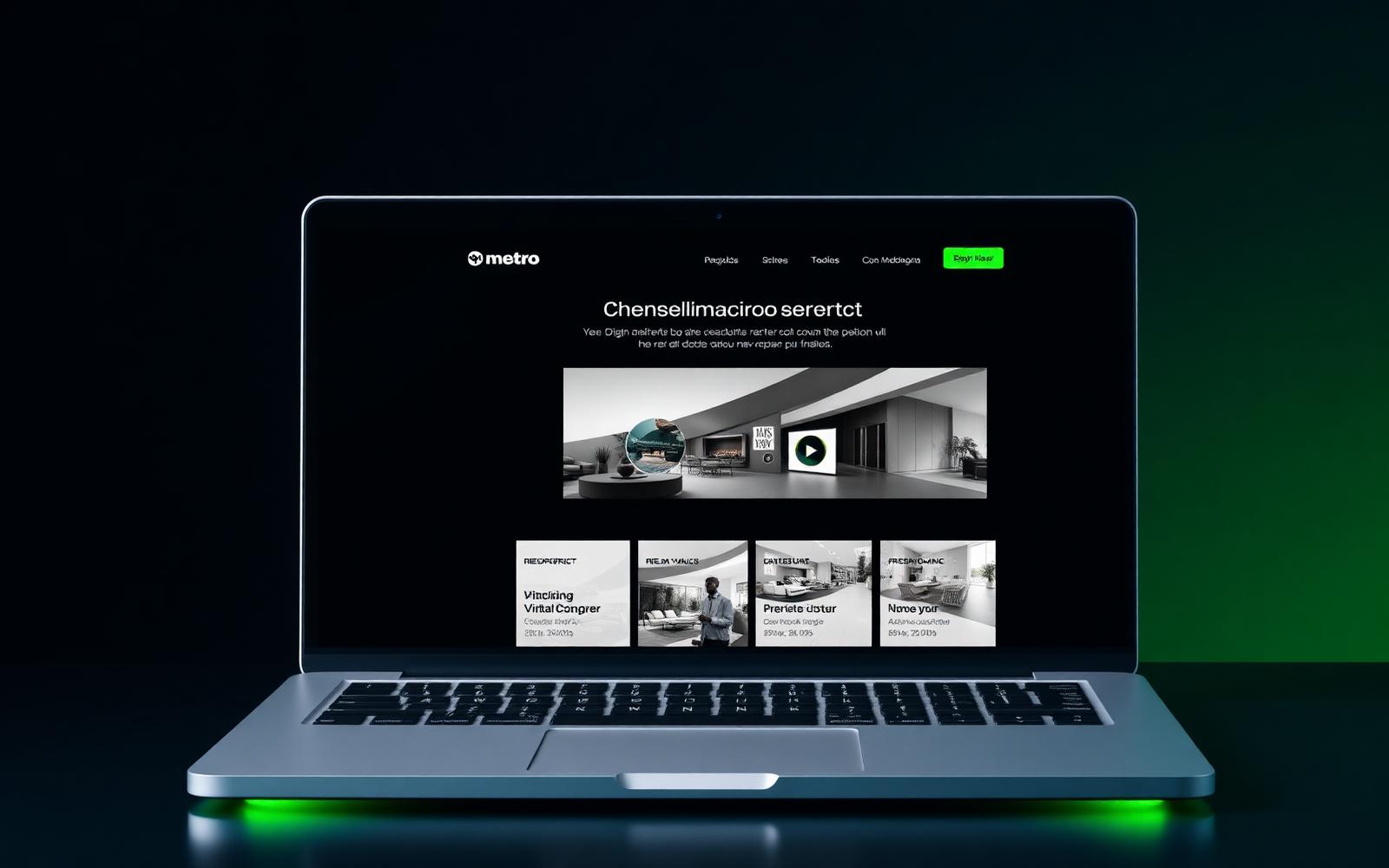 Mockup projektu Metro Nieruchomości